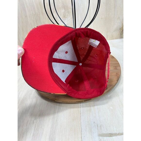DC Comics Red Mesh Adjustable Snapback Hat - Picture 5 of 7
